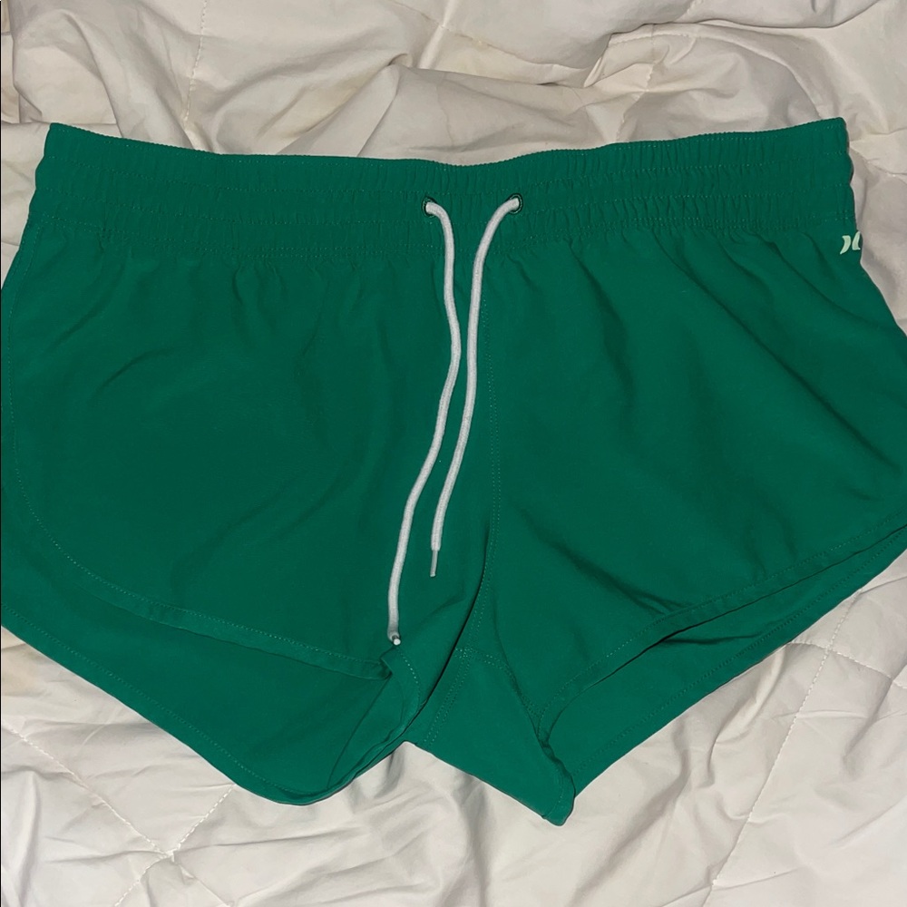 Hurley Women's Green Athletic Shorts